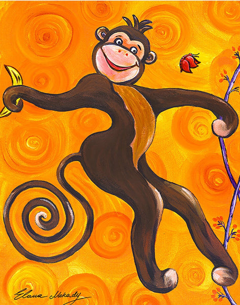 Funky Monkey, Canvas Wall Art
