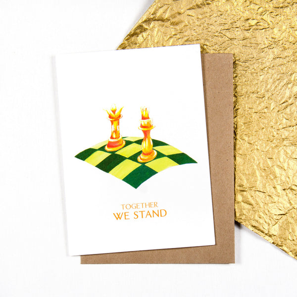 Together we stand Chess - Greeting card
