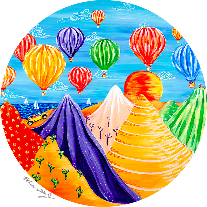 Hot Air Balloon Festival, Original Wall Art