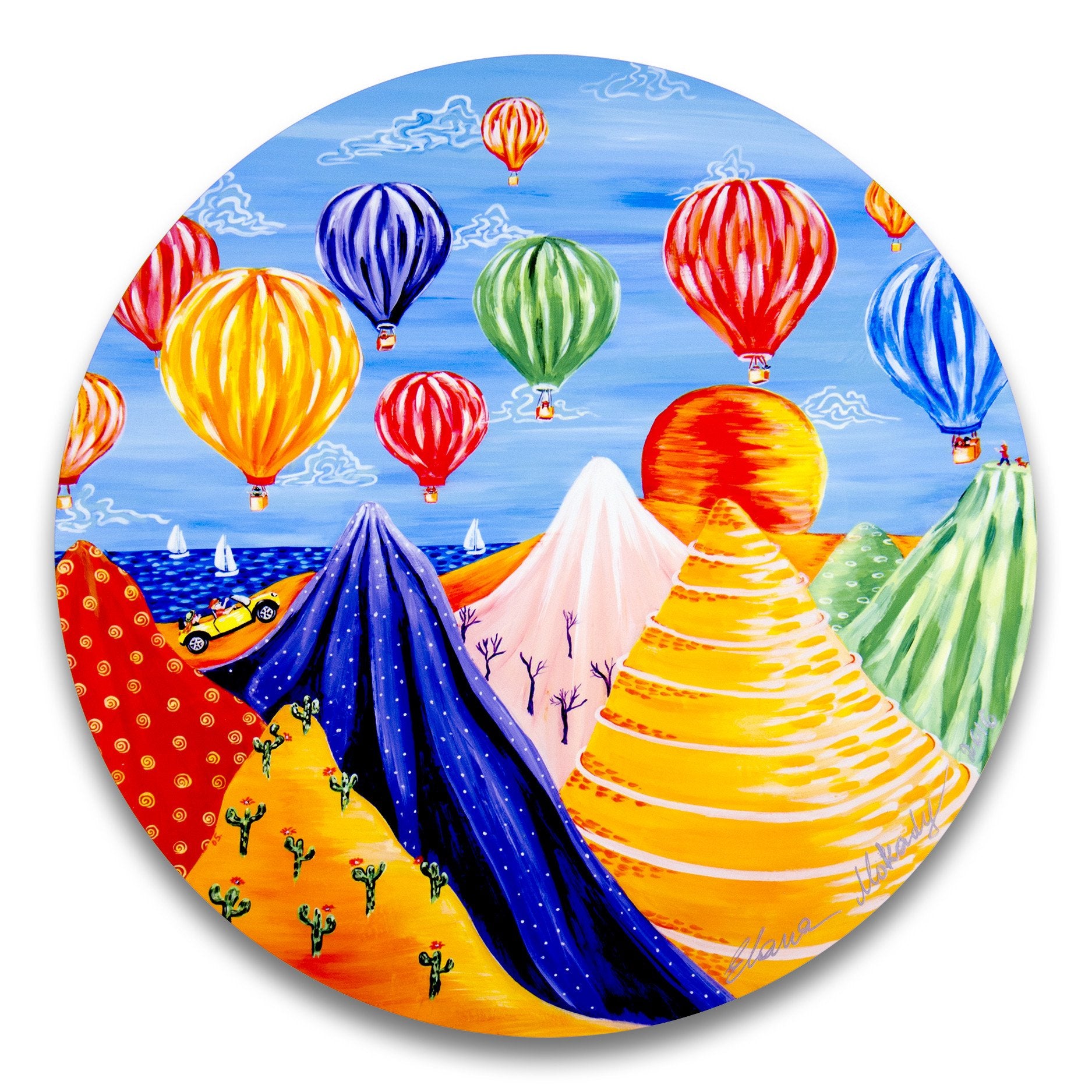 Hot Air Balloon Festival, Metal Wall Art