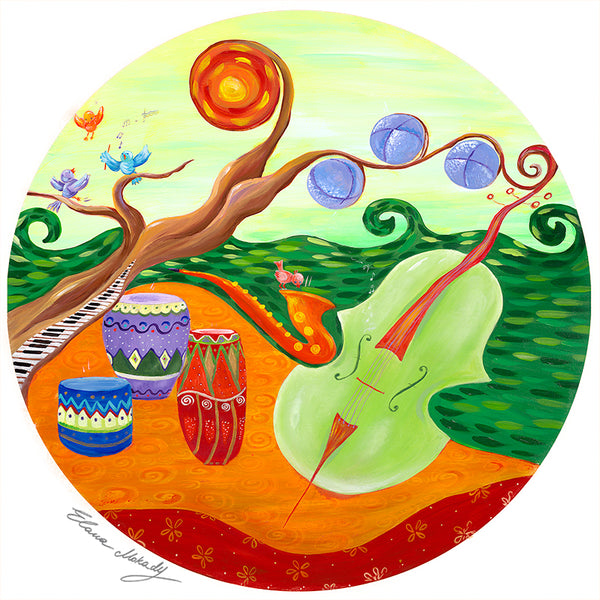 A Musical Paradise, Original Wall Art