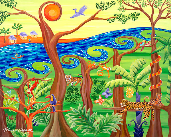 Joyful Jungle, Original Wall Art