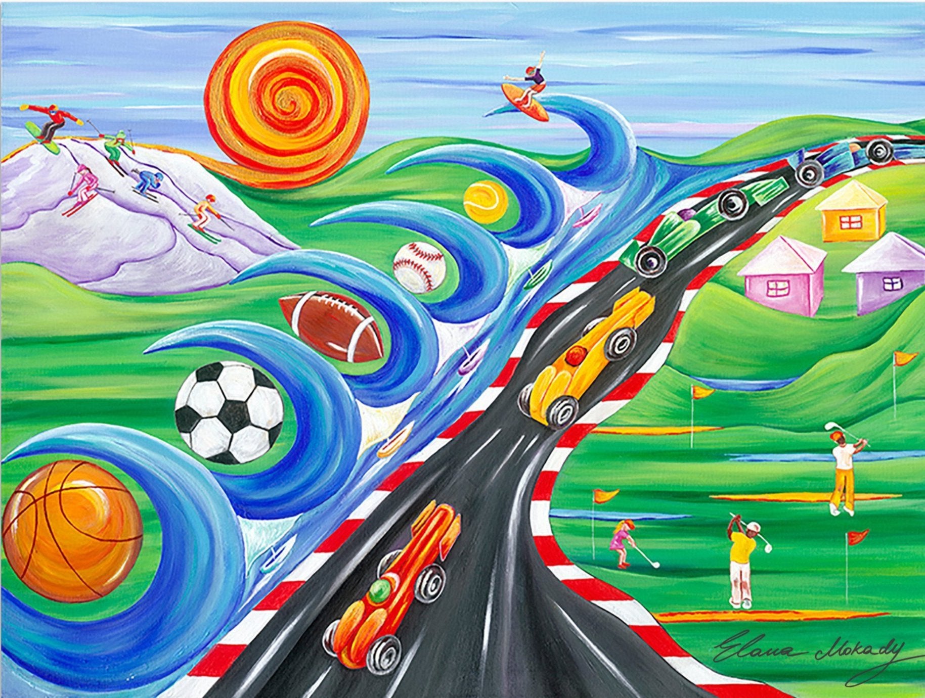 Sports Dream, Kids Canvas Wall Art