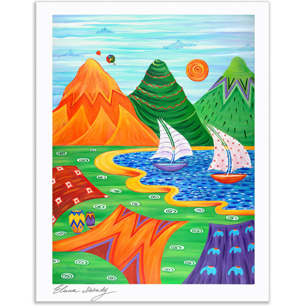 Paradise Beach, Paper Print Wall Art