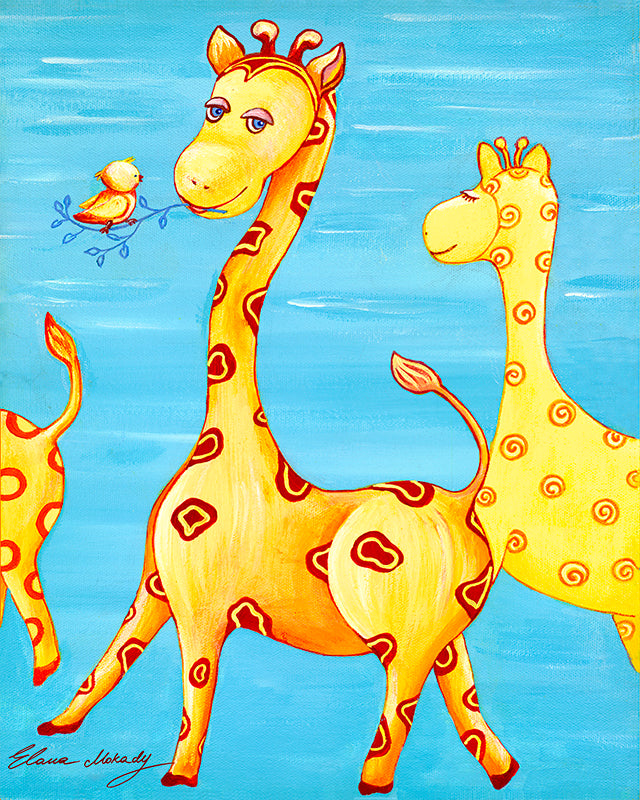 Giraffe Patterns, Original Wall Art
