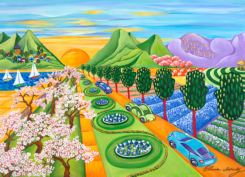 Sunny Day Sunday, Original Wall Art